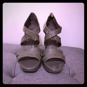 Gray MRKT platform heels